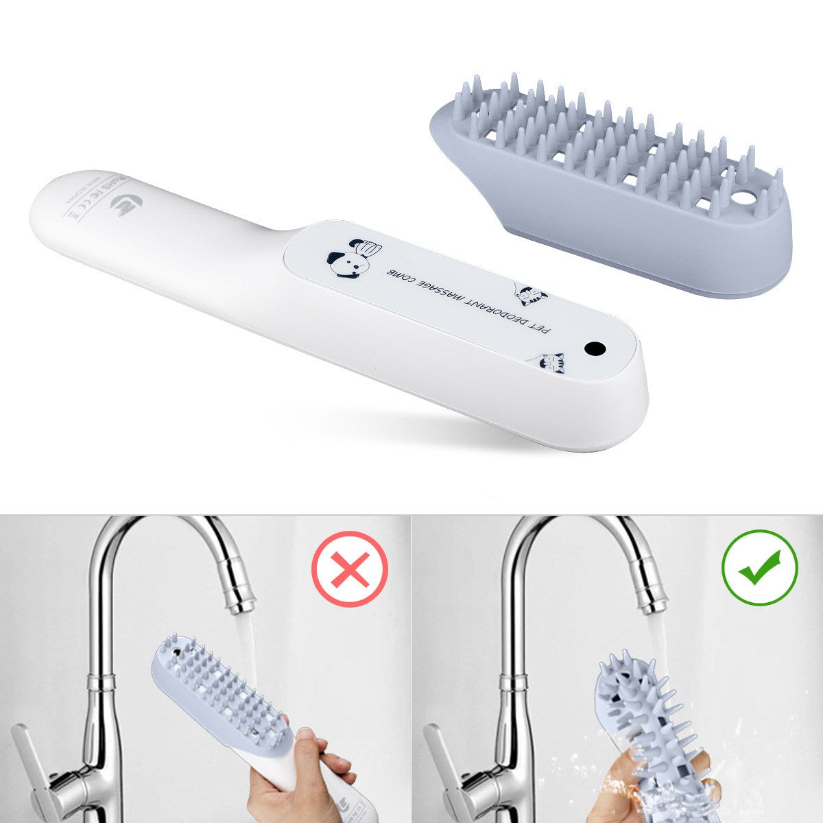 Elevate Your Pet's Grooming Experience with the Pet Silicone Massage Brush